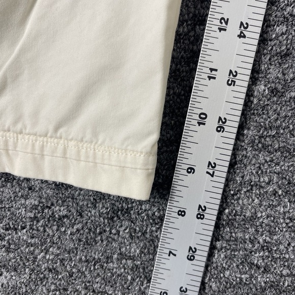 Lauren Ralph Lauren Cargo Pants Women 14 Cream 37x28 Beach Casual Cotton Lt Weig - Picture 7 of 9